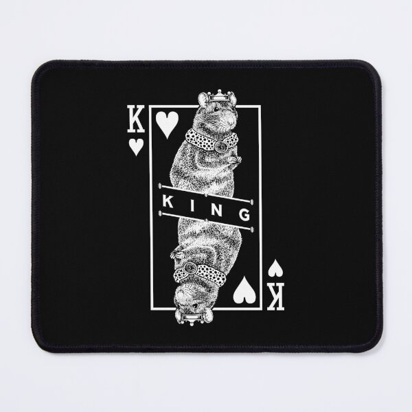 Item preview, Fancy Rat Lover King Of Hearts Funny Pet Rodent Pop Art designed and sold by GrandeDuc.