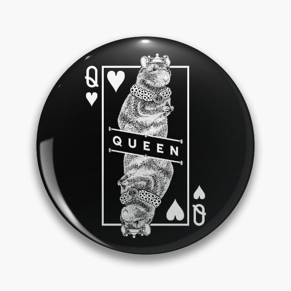 Item preview, Fancy Rat Lover Queen Of Hearts Funny Pet Rodent Pop Art designed and sold by GrandeDuc.