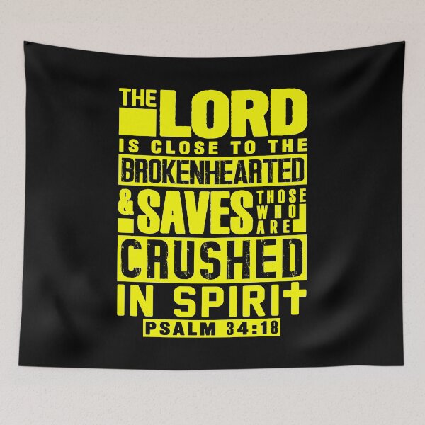 Item preview, Psalm 34:18 The LORD Is Close To The Brokenhearted designed and sold by plushism.