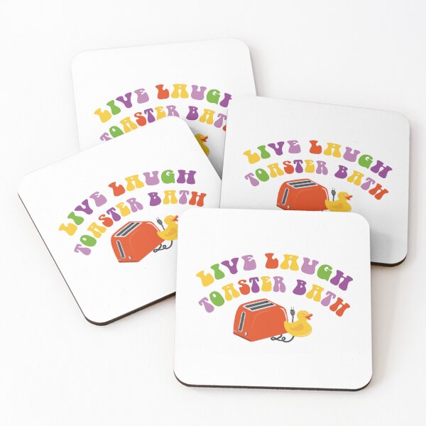 Item preview, Live laugh toaster bath designed and sold by remerasnerdas.