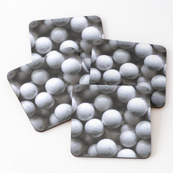 Item preview, White Golf Balls Pattern designed and sold by Pattrnz.
