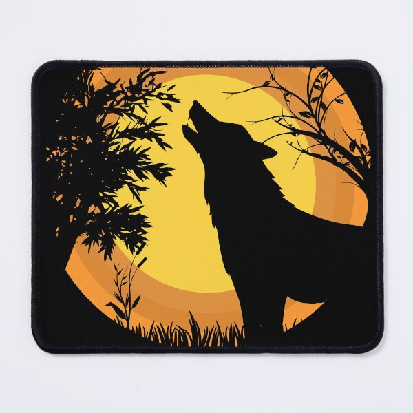 Item preview, Sunset Howling Wolf designed and sold by Nerdesigns  - www.linkit.blog.