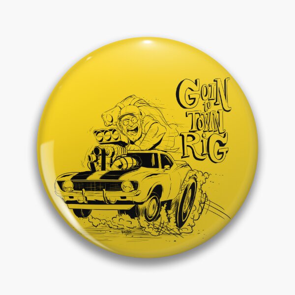 Item preview, Camaro Goin to Town Rig black graphic designed and sold by WarrenMuzakArt.