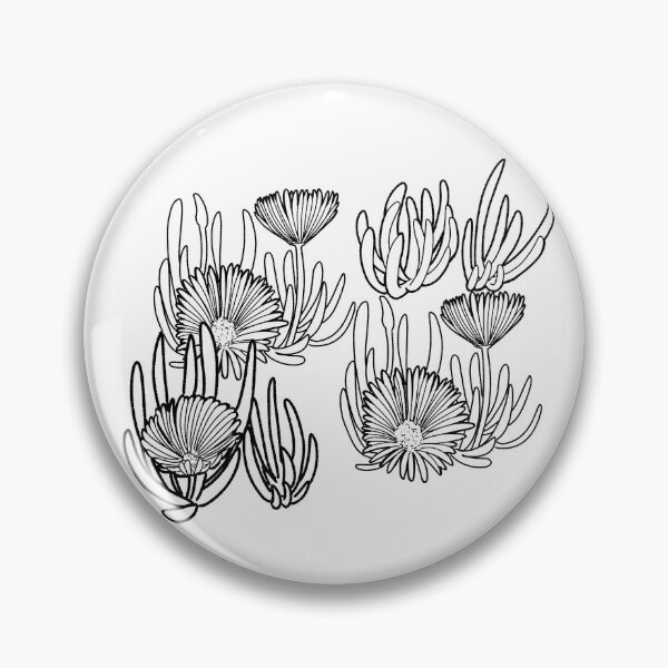 Item preview, Monochrome Ice Plant designed and sold by nicheVda.