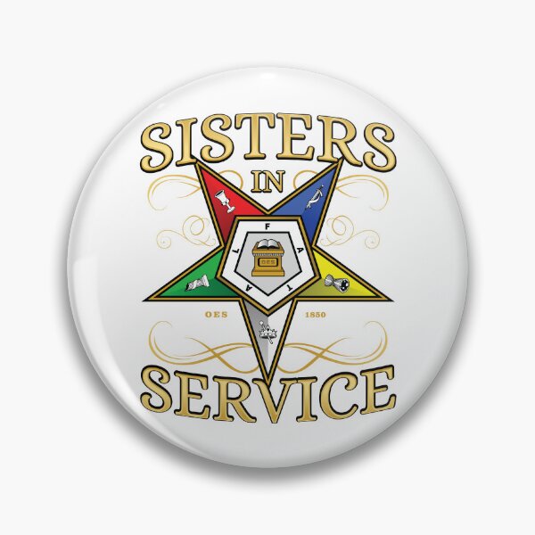 Item preview, OES Sisters In Service Order of the Eastern Star designed and sold by MasterMasonMade.