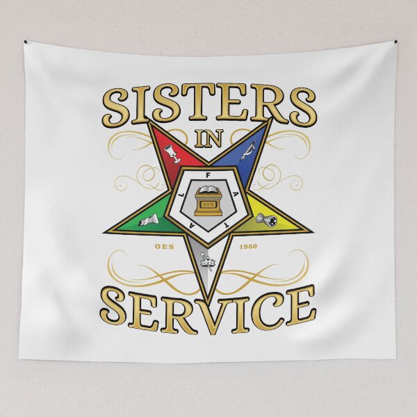 Item preview, OES Sisters In Service Order of the Eastern Star designed and sold by MasterMasonMade.