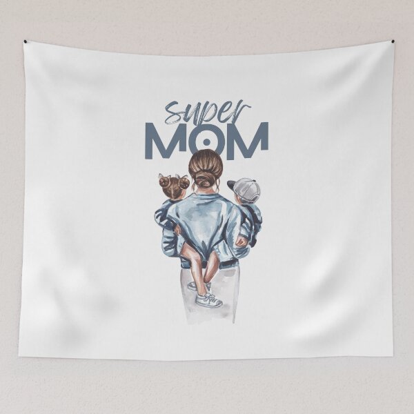 Item preview, A beautiful artwork of super mom designed and sold by drsaver.