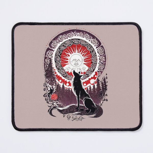 Item preview, Wolf Howling Illustration designed and sold by Saltys-Shop.