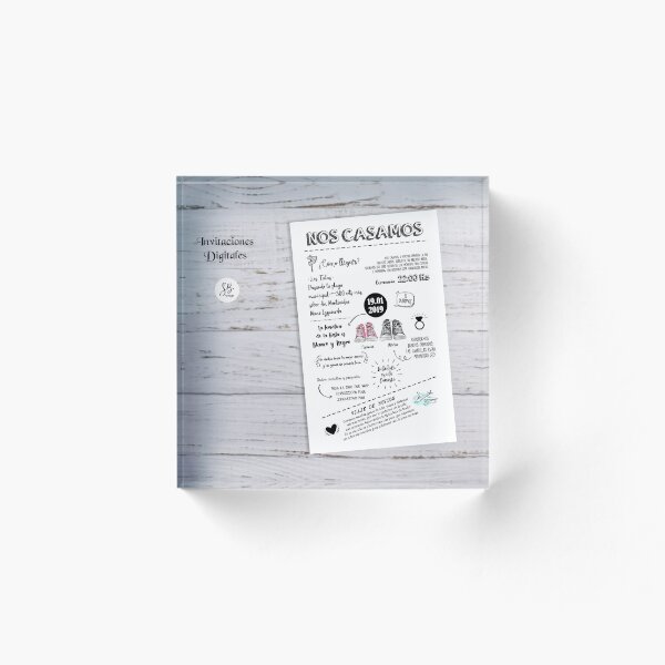 Item preview, wedding invitations designed and sold by SB DISEÑOS.