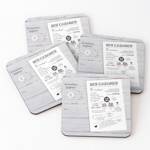 Item preview, wedding invitations designed and sold by SB DISEÑOS.