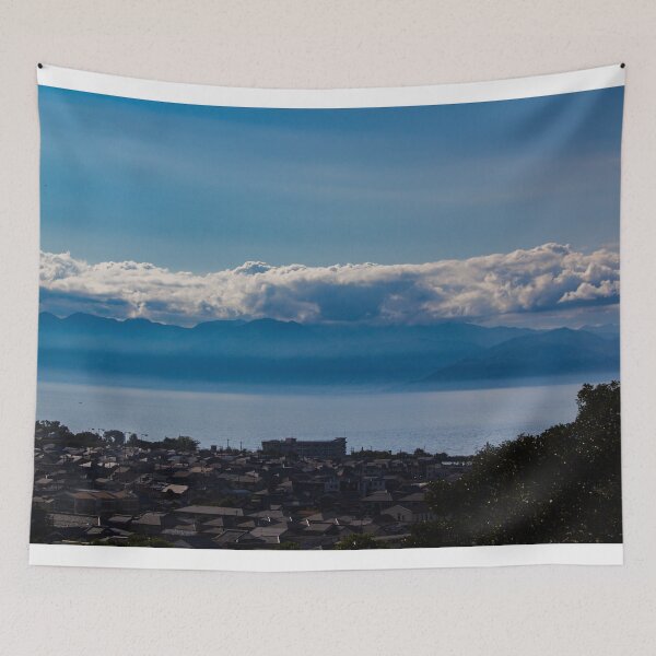 Item preview, Distant low clouds over mountains designed and sold by Shizenkai.