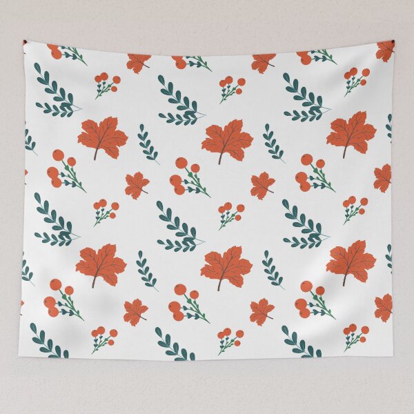 Item preview, Floral berry fall pattern designed and sold by sunnylittle.