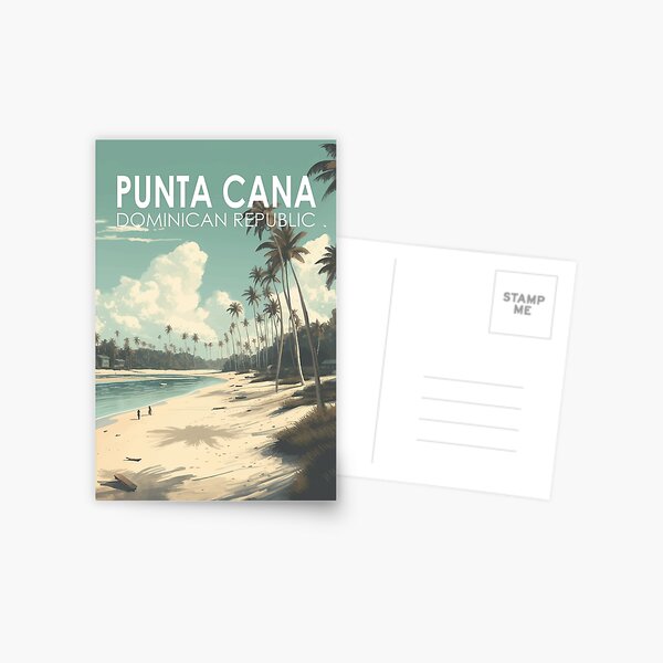 Item preview, Punta Cana Dominican Republic Travel Art Vintage designed and sold by KrisSidDesigns.