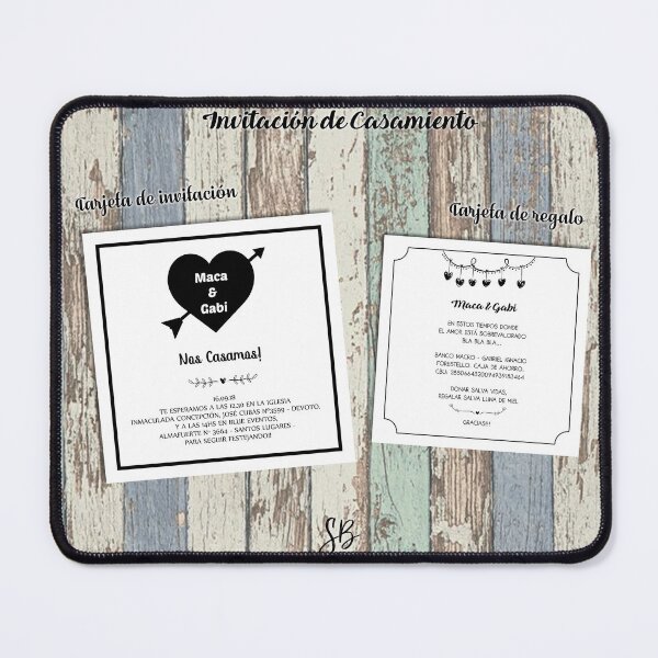 Item preview, wedding invitations designed and sold by SB DISEÑOS.