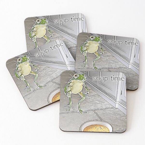 Item preview, Soup Time Frog Funny Meme (I Love Soup) designed and sold by fomodesigns.