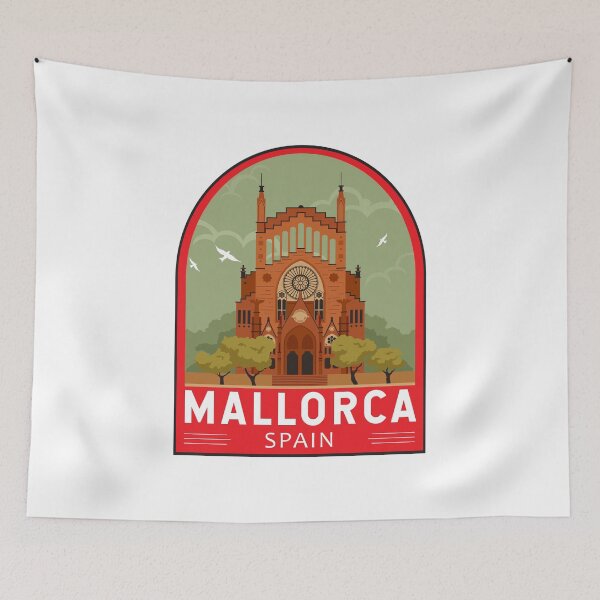 Item preview, Mallorca Spain Travel Retro Emblem designed and sold by KrisSidDesigns.