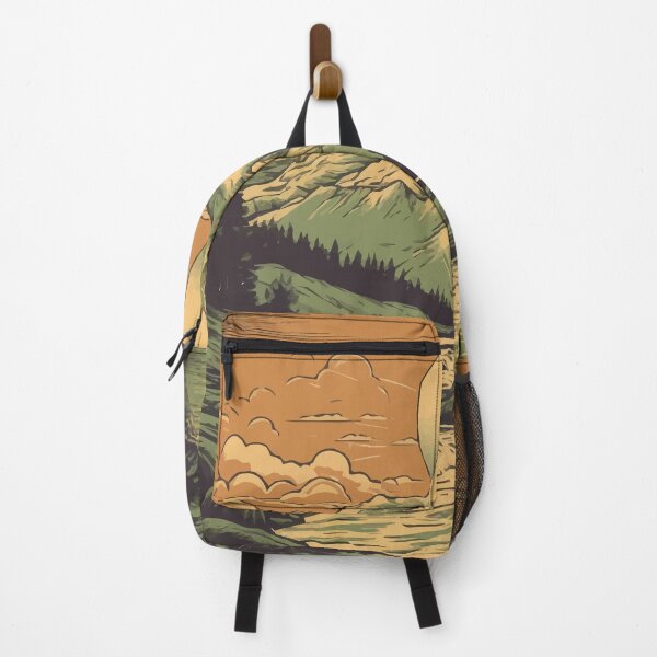 Item preview, Mount Cook at Sunset with River and Native Forest - Vintage New Zealand designed and sold by GVRDesign.