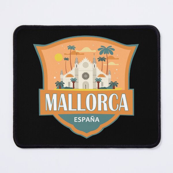 Item preview, Mallorca Spain Travel Retro Badge designed and sold by KrisSidDesigns.