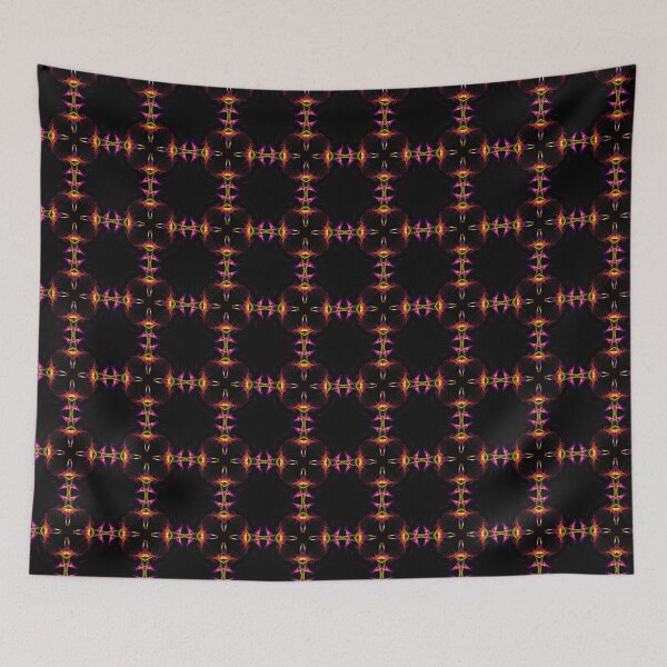 Item preview, Yellow and red repeating mandala pattern designed and sold by traceyeverart.