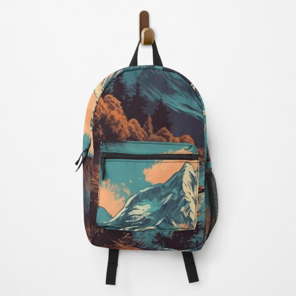 Item preview, Mount Cook with River and Native Forest - Vintage New Zealand designed and sold by GVRDesign.