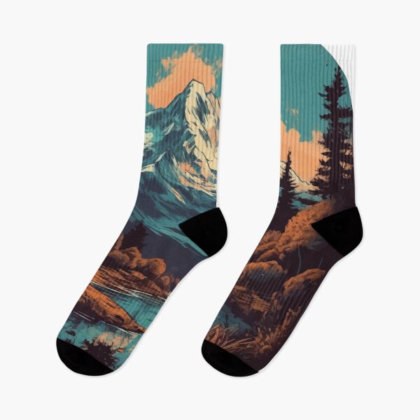 Item preview, Mount Cook with River and Native Forest - Vintage New Zealand  designed and sold by GVRDesign.