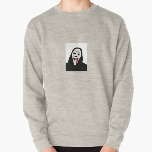 Funny & Scary Ghost - wassup face stoner horror movie comedy Sweatshirt