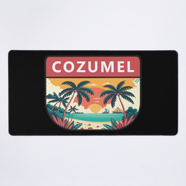 Item preview, Cozumel Mexico Retro Emblem designed and sold by KrisSidDesigns.