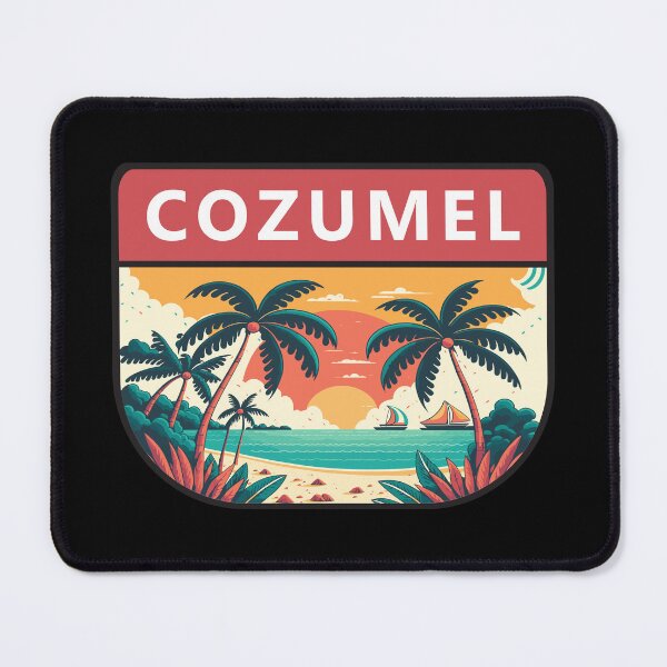 Item preview, Cozumel Mexico Retro Emblem designed and sold by KrisSidDesigns.