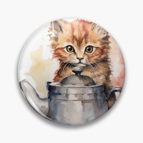 Item preview, Water Color Kitten Series Painting #4 designed and sold by WhimsyWear-Fun.