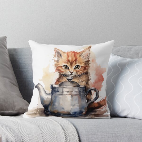 Item preview, Water Color Kitten Series Painting #4 designed and sold by WhimsyWear-Fun.