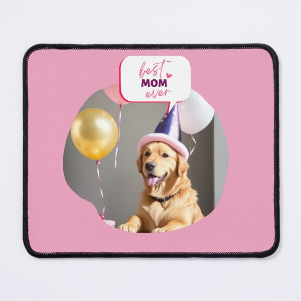 Artikelvorschau, Porträt eines Golden Retriever-Hundes. Glücklicher Muttertag auf Party entworfen und verkauft von Tio-Tecun.