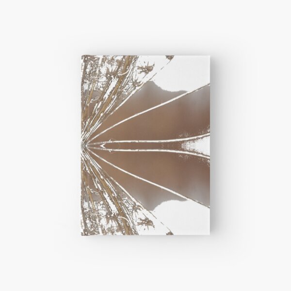A vegetative, symmetrical pattern derived from real photography Hardcover Journal
