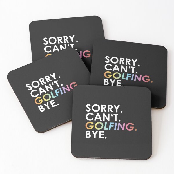 Item preview, Sorry. Can't. Golfing. Bye. rainbow designed and sold by ponat.