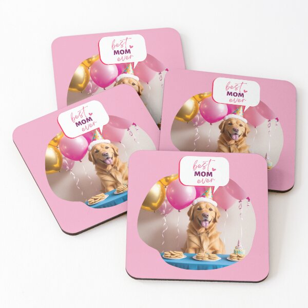 Item preview, Golden retriever dog Happy Mother's Day in party designed and sold by Tio-Tecun.