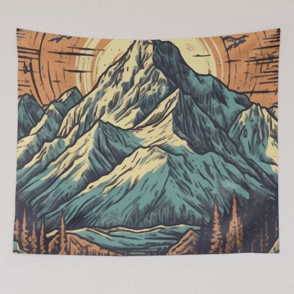 Item preview, A Retro Mount Cook / Aoraki - Vintage New Zealand  designed and sold by GVRDesign.