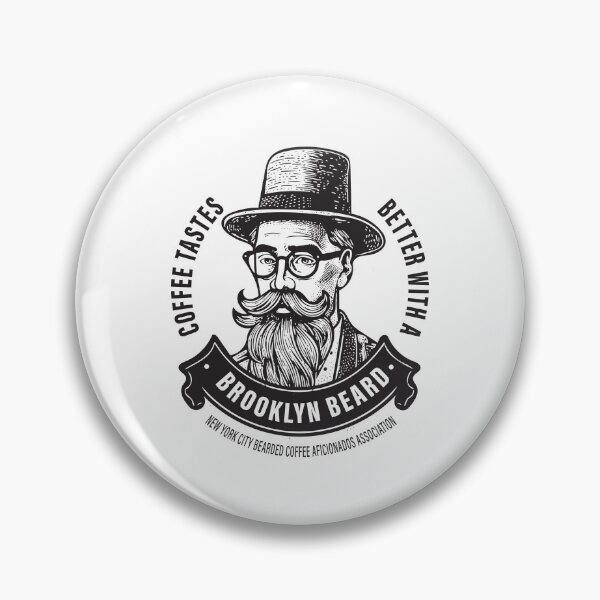 Item preview, Coffee tastes better with a Brooklyn beard designed and sold by BrooklynMugs.