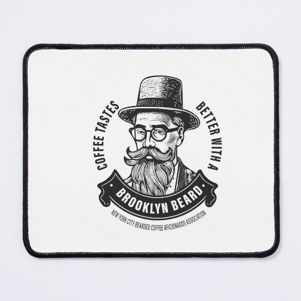 Item preview, Coffee tastes better with a Brooklyn beard designed and sold by BrooklynMugs.