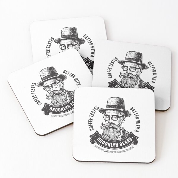 Item preview, Coffee tastes better with a Brooklyn beard designed and sold by BrooklynMugs.