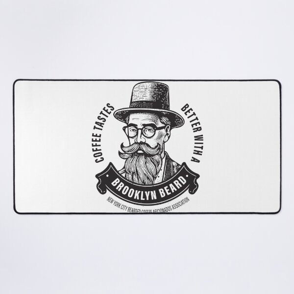 Item preview, Coffee tastes better with a Brooklyn beard designed and sold by BrooklynMugs.