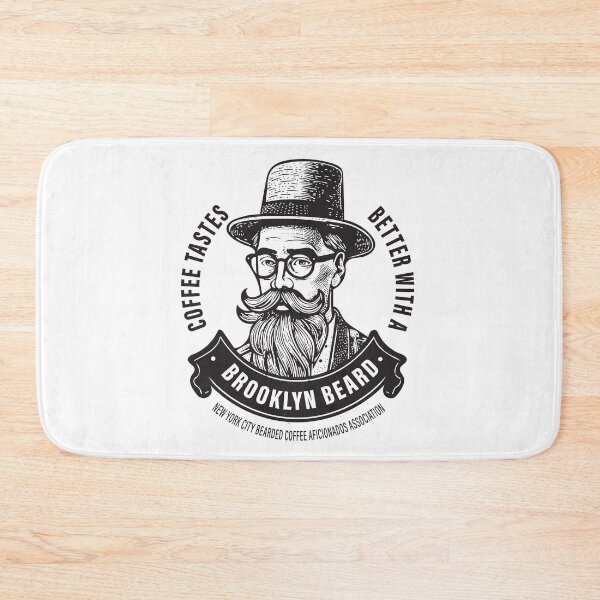 Item preview, Coffee tastes better with a Brooklyn beard designed and sold by BrooklynMugs.