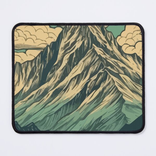 Item preview, A Retro Mount Cook / Aoraki In Dusky Blue- Vintage New Zealand  designed and sold by GVRDesign.