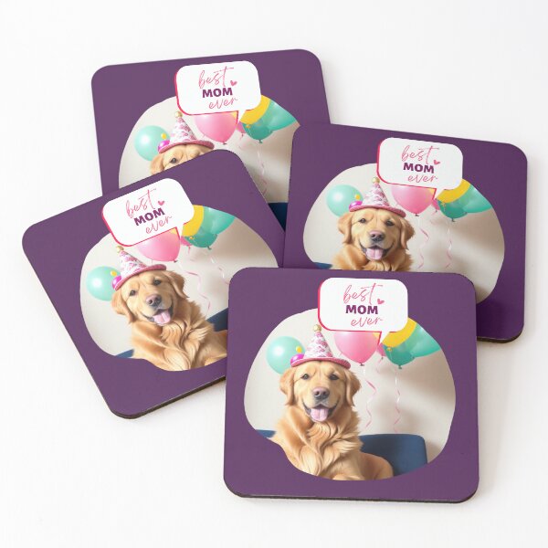 Item preview, Golden retriever dog Happy Mother's Day in party designed and sold by Tio-Tecun.
