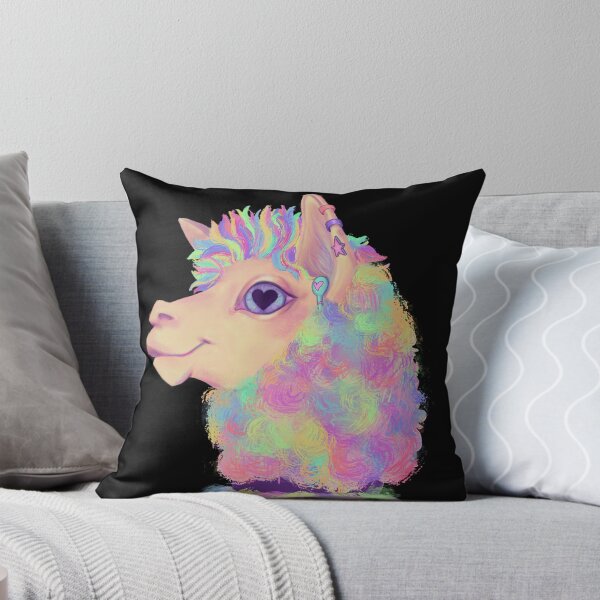 Item preview, Pastel heart-eyed llama designed and sold by strzmarta.