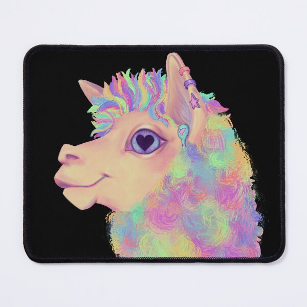 Item preview, Pastel heart-eyed llama designed and sold by strzmarta.