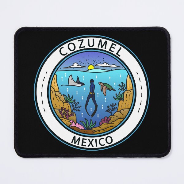 Item preview, Cozumel Mexico Scuba Badge designed and sold by KrisSidDesigns.