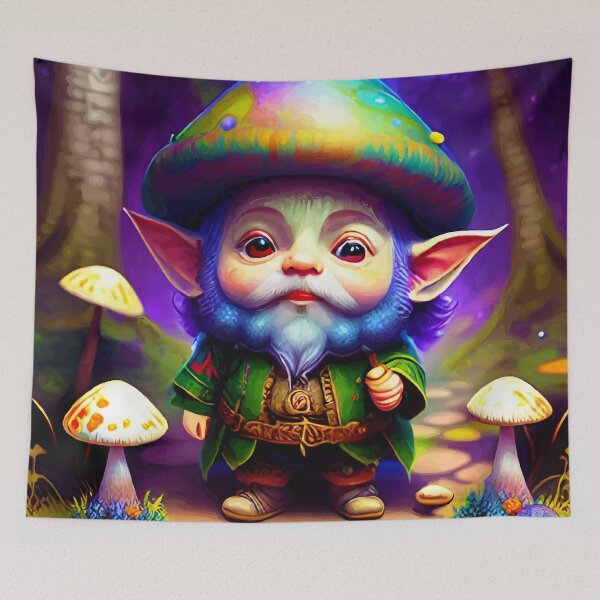 Item preview, MUSHROOM GNOME designed and sold by Morrigan Austin.