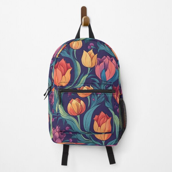 Item preview, Fresco Style Tulip Flower Seamless Pattern Design designed and sold by buruburubur.