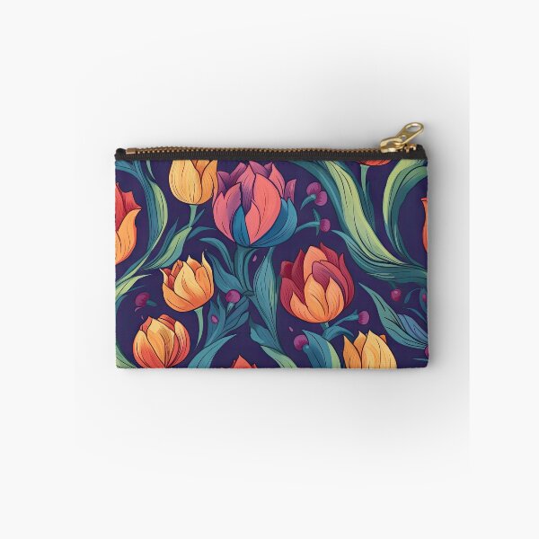 Item preview, Fresco Style Tulip Flower Seamless Pattern Design designed and sold by buruburubur.