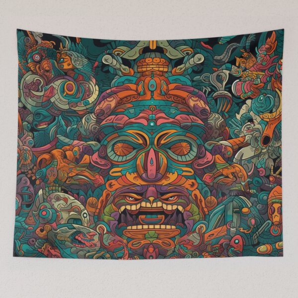 Item preview, Psycheldlic Totem Face designed and sold by shakespeare1212.