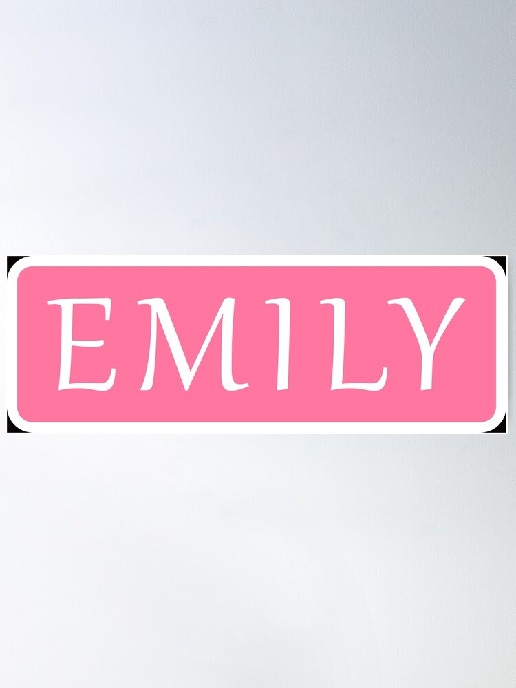 Emily Name - Meaning of the Name Emily Zipper Pouch for Sale by bahjaghraf